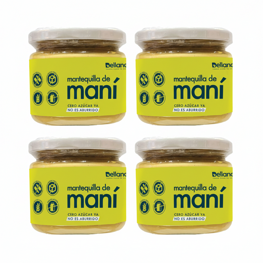 Mantequilla Maní 200 G (x4) — Dellanatura
