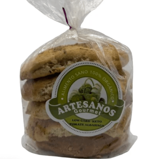 Artesanos gourmet, Pan frica tomate albahaca