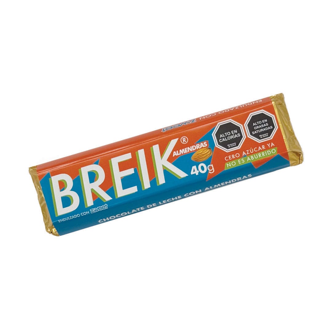 Breik, Barra de chocolate de leche con almendras